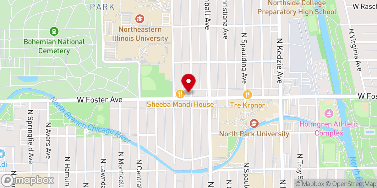 Map showing location of Holy Nation Presbyterian Church