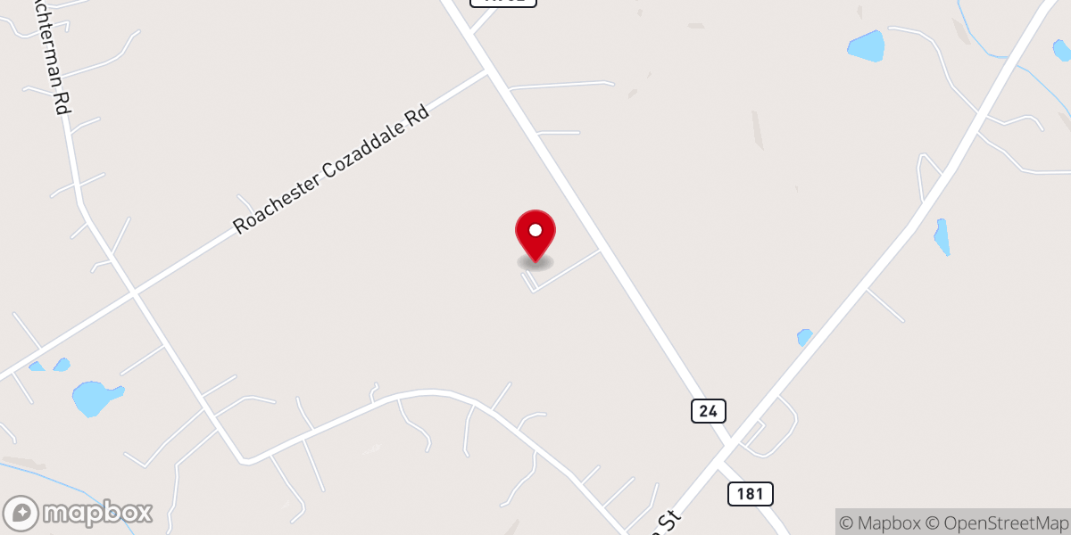 Map showing location of Bethlehem Baptist Church