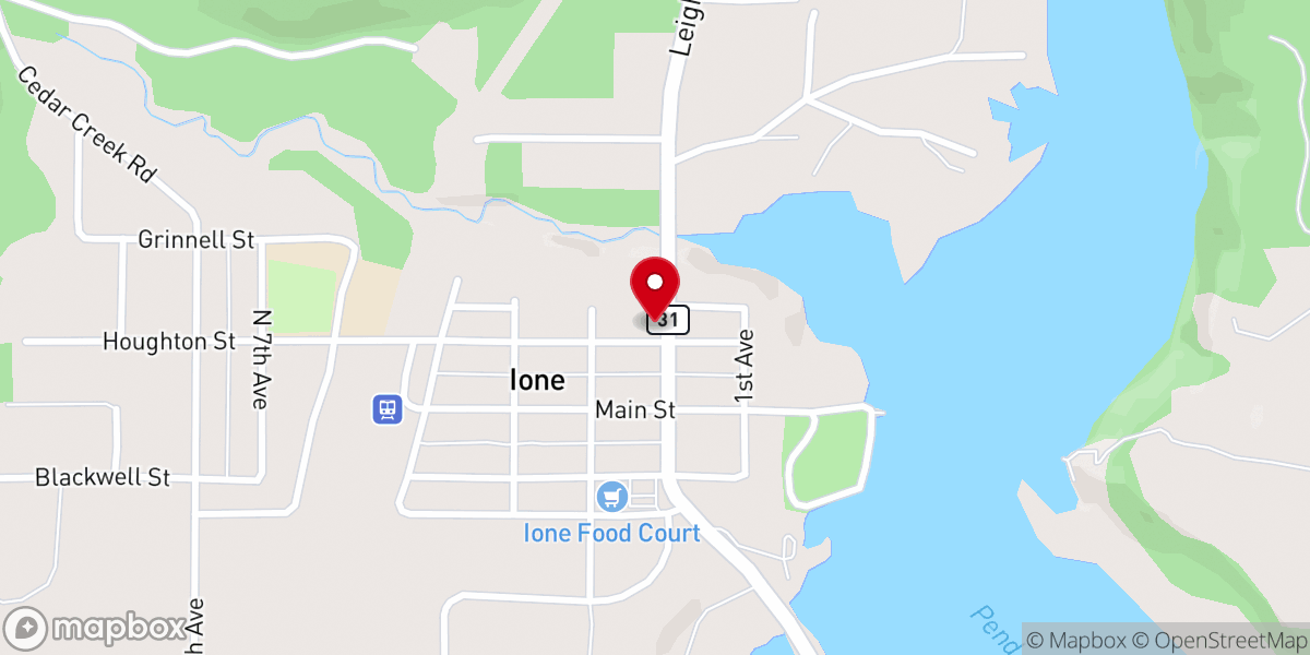 Map showing location of First Congregational Church