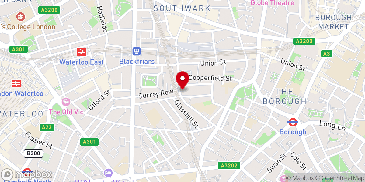 Map showing location of London-Tel Aviv Labour