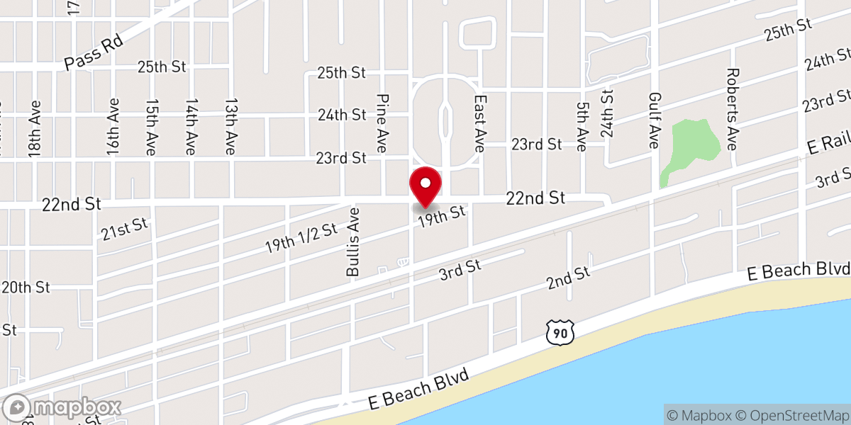 Map showing location of Redeemer Baptist Church