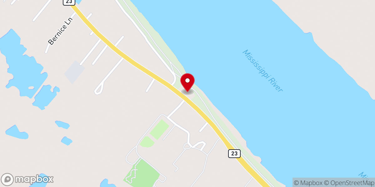 Map showing location of Port Sulphur