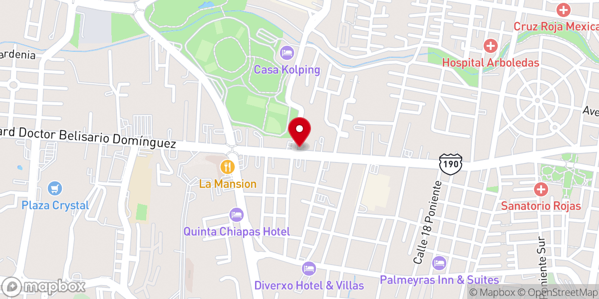 Map showing location of Vida Nueva Tuxtla