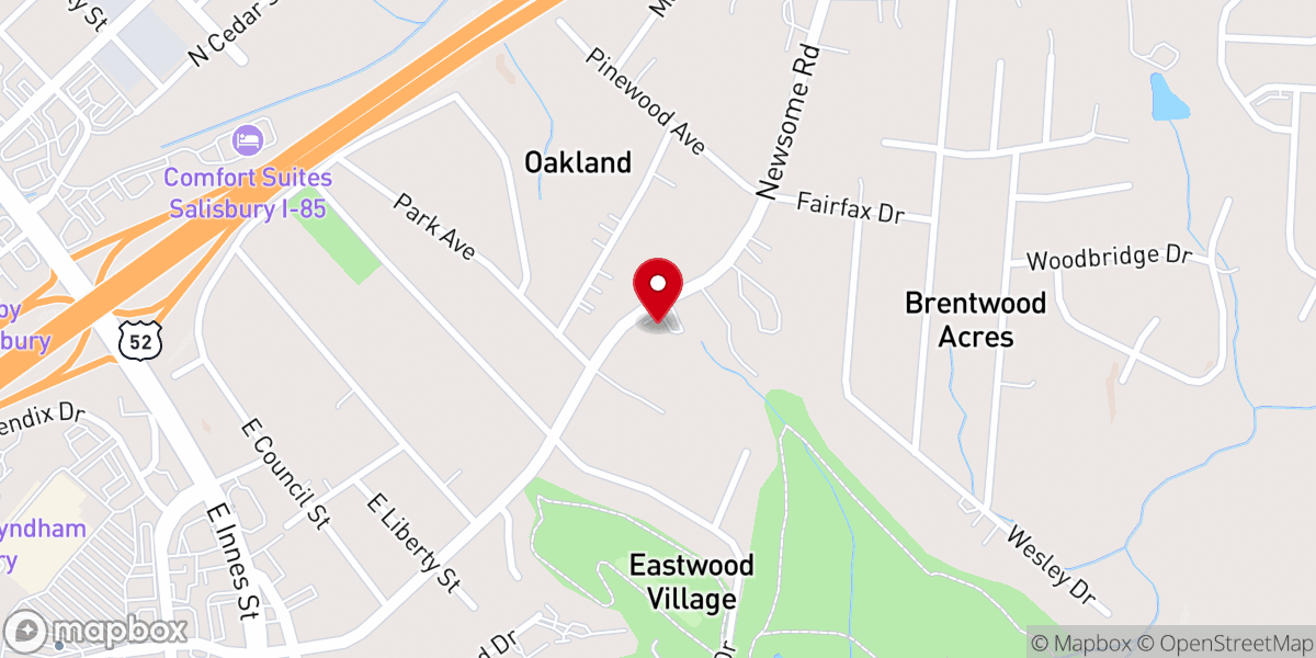 Map showing location of Resurrection Life Church