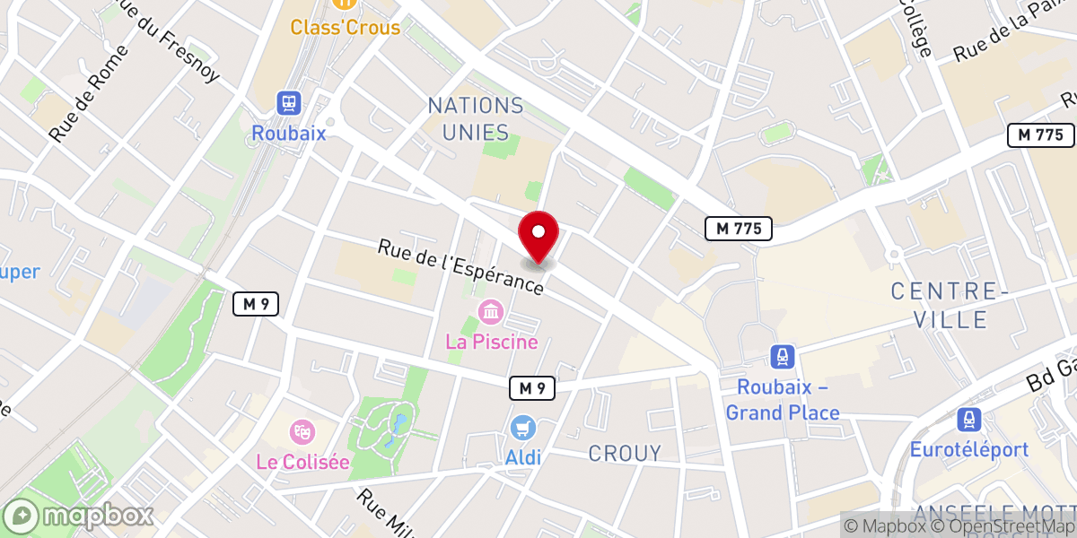 Map showing location of Chapellerie Des Beaux Arts