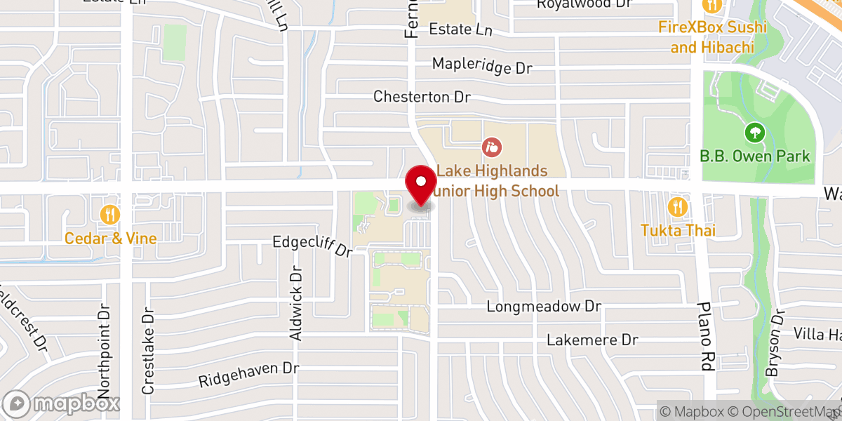 Map showing location of St. Patrick Catholic Church