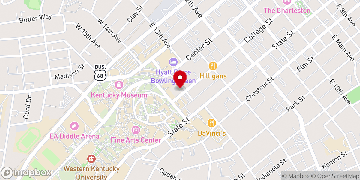 Map showing location of Saint Thomas Aquinas Catholic Campus Center