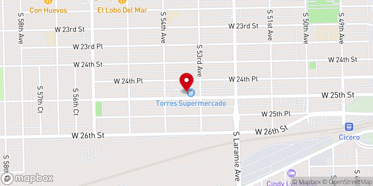 Map showing location of Centro Cristiano Monte De Los Olivos
