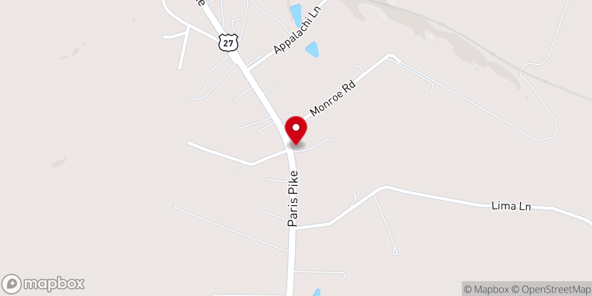 Map showing location of Landmark Tabernacle