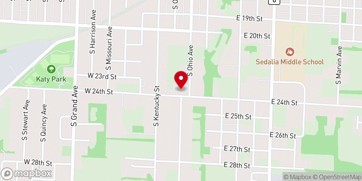 Map showing location of Real Life Church