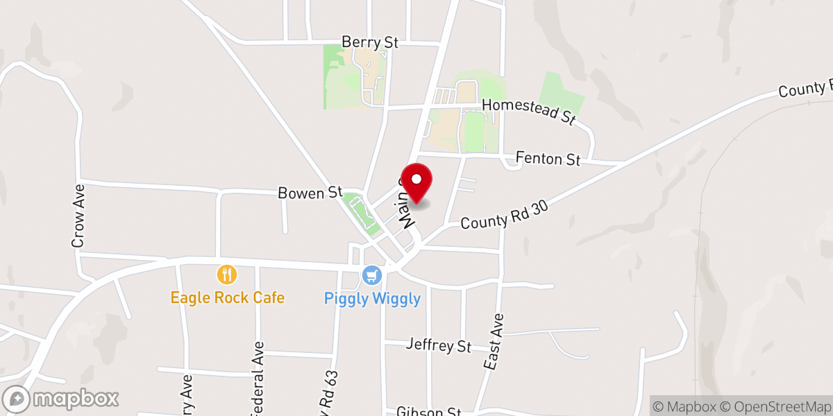 Map showing location of Boley Springs Church