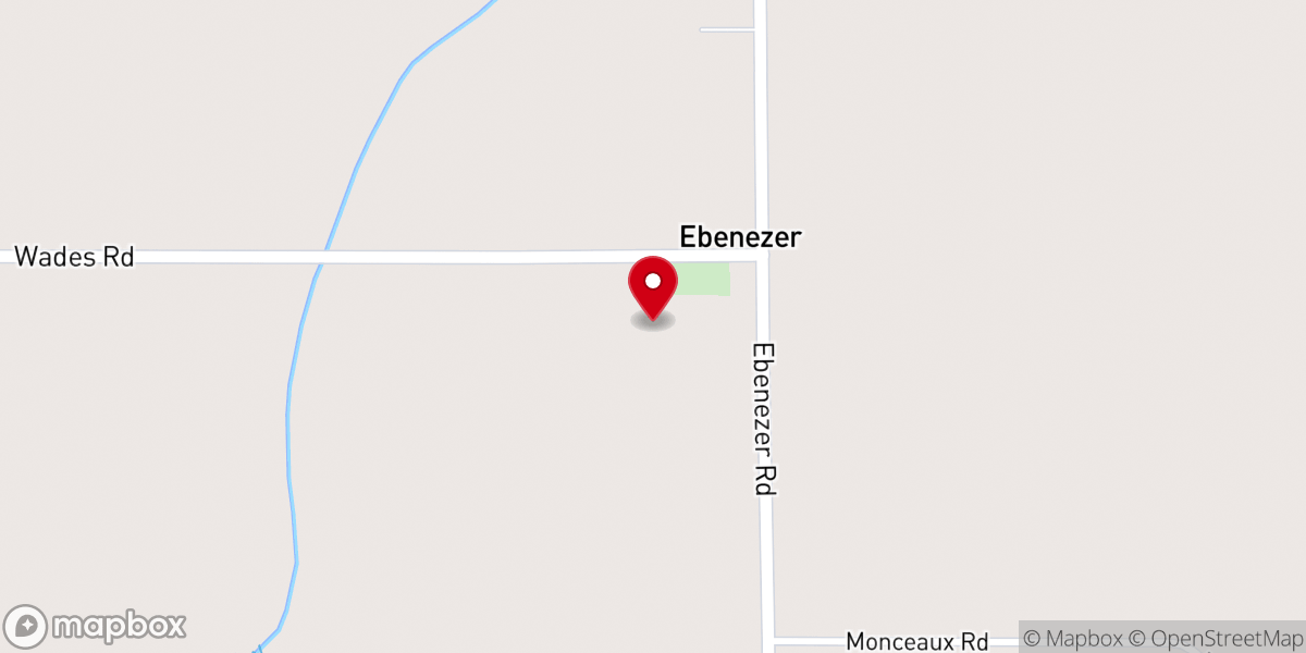 Map showing location of Ebenezer Cornerstone Methodist Church