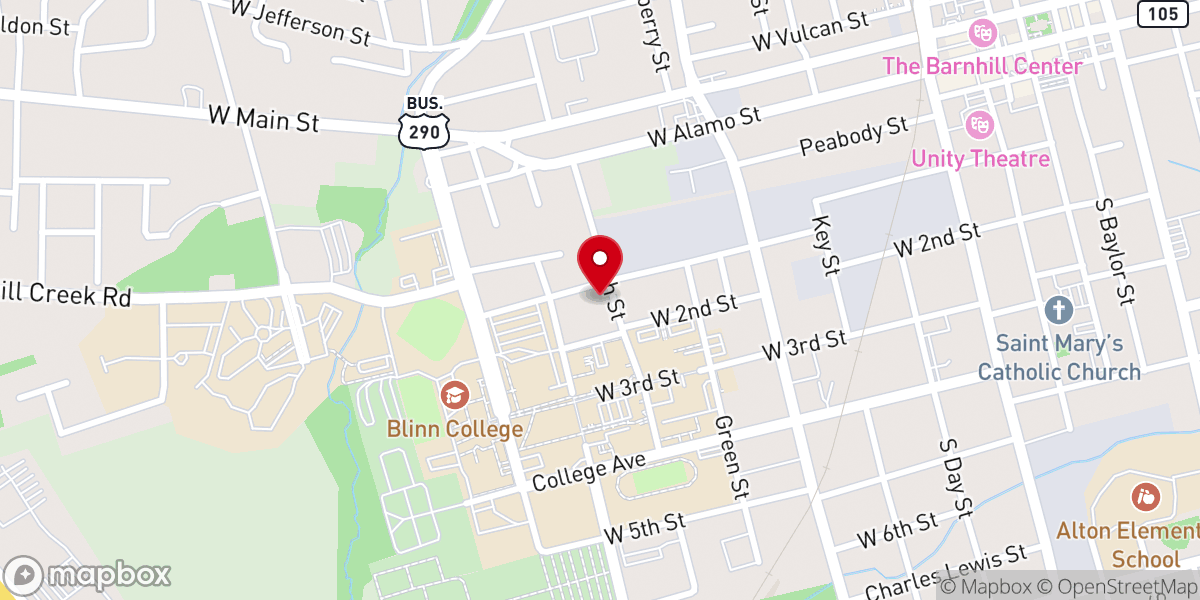 Map showing location of Mount Zion United Methodist Church