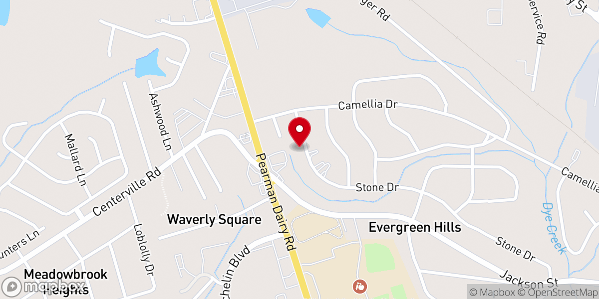 Map showing location of John Wesley United Methodist Church