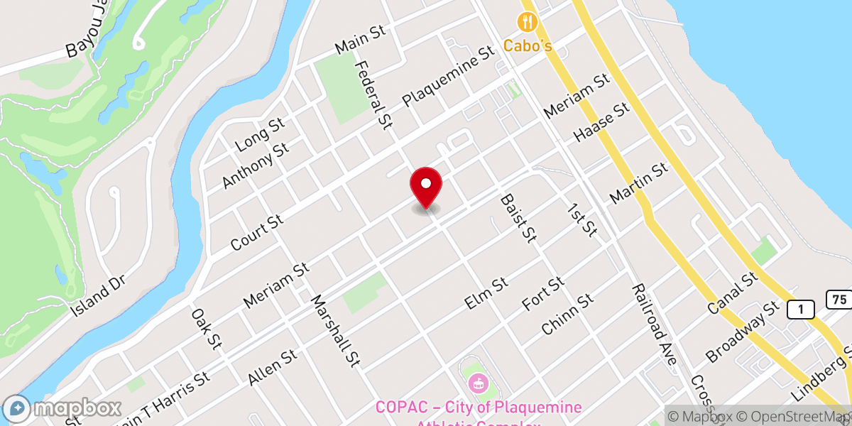 Map showing location of Church of God of Prophecy