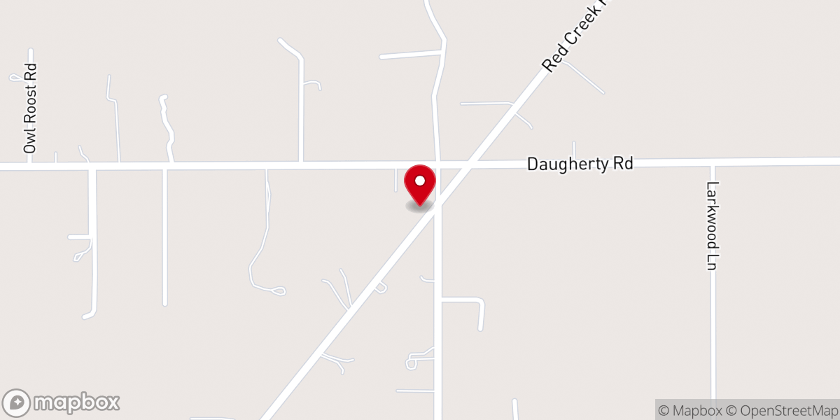Map showing location of Riverside Baptist Church