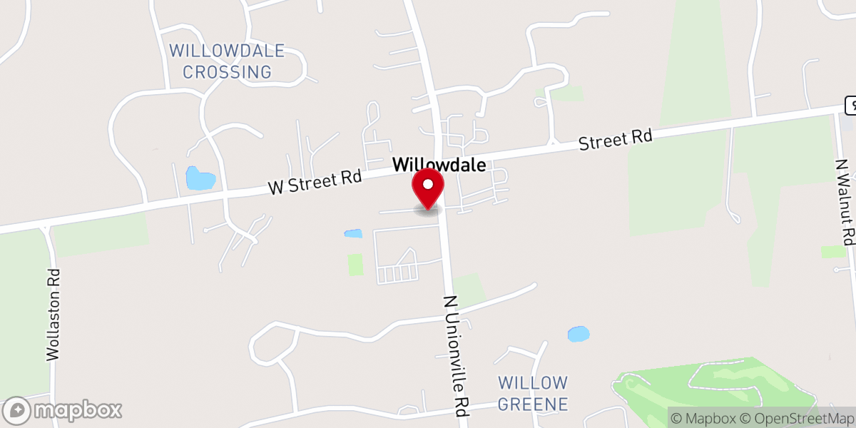 Map showing location of Willowdale Chapel - Office