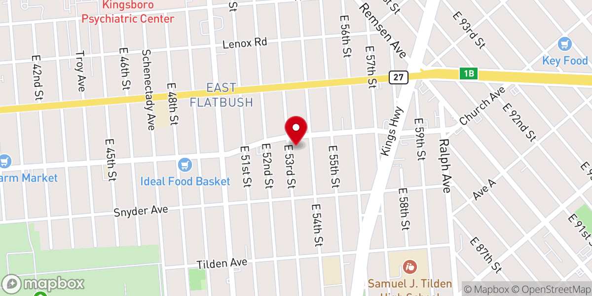 Map showing location of By-ways and Hedges Youth for Christ Ministry Inc