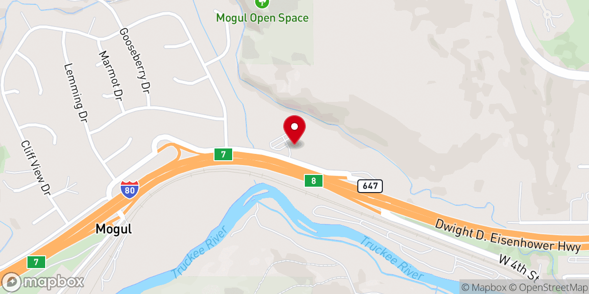 Map showing location of The River Christian Church