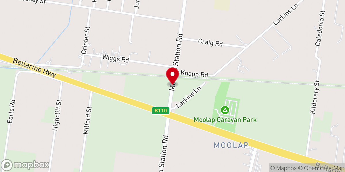 Map showing location of Gateway Church Geelong