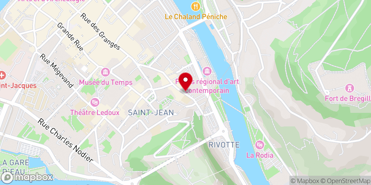 Map showing location of Ancien couvent des Jacobins