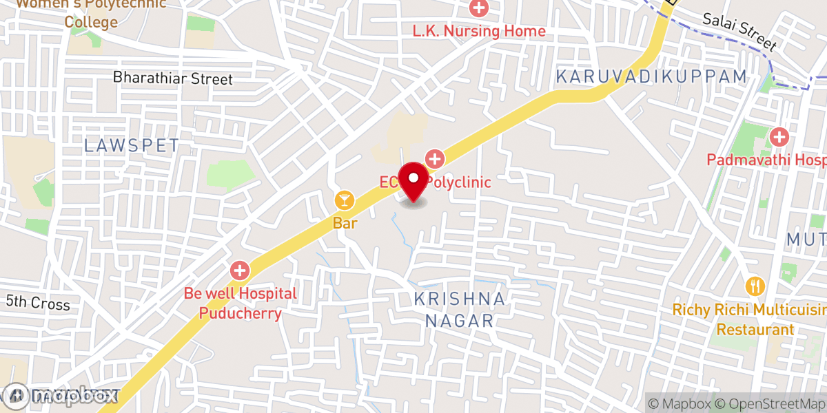 Map showing location of The Pentecostal Mission Church