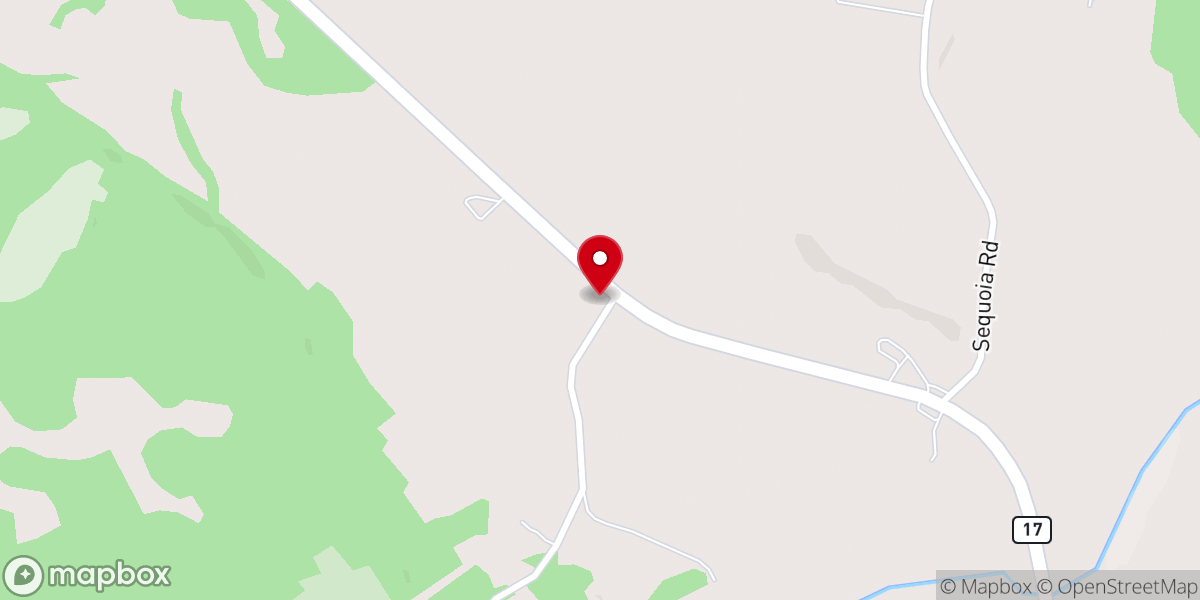 Map showing location of cowboy country church