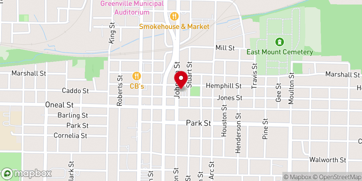 Map showing location of Life Changers Worship Center