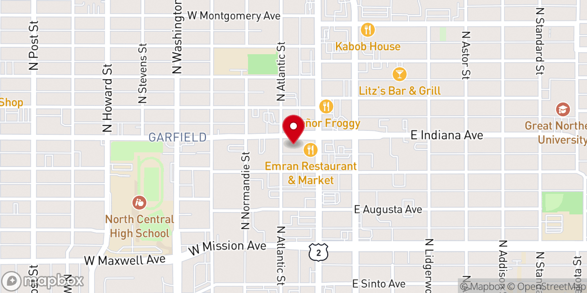 Map showing location of Red Bench Bible Church