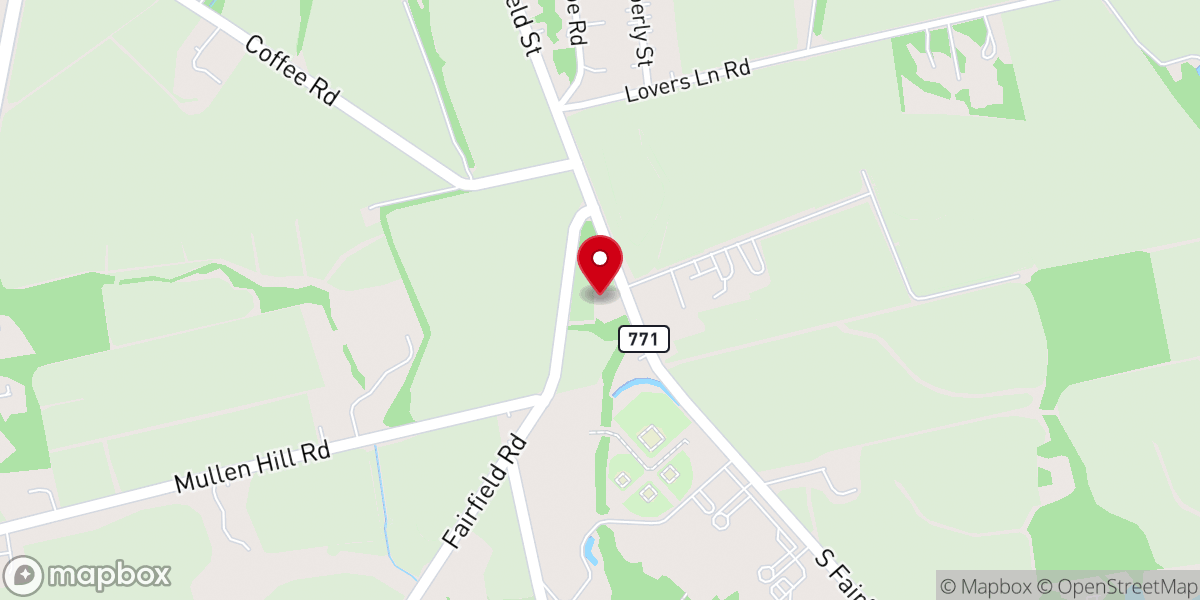 Map showing location of Fairfield Twp Monthly Meeting House