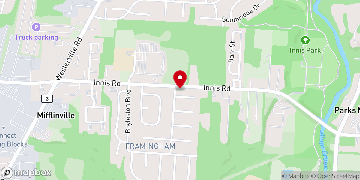 Map showing location of Saint Phillips Baptist Church