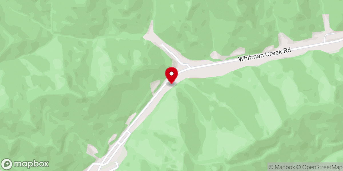 Map showing location of Whitman Church