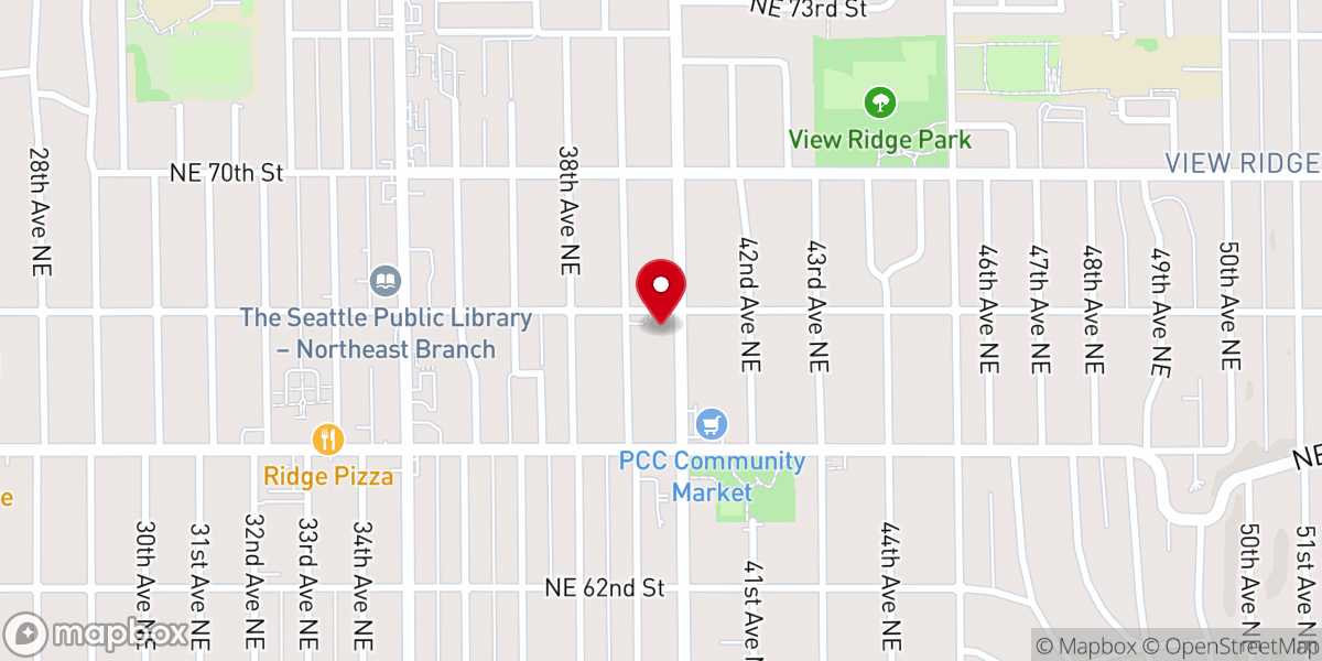 Map showing location of Skyline Baptist Church