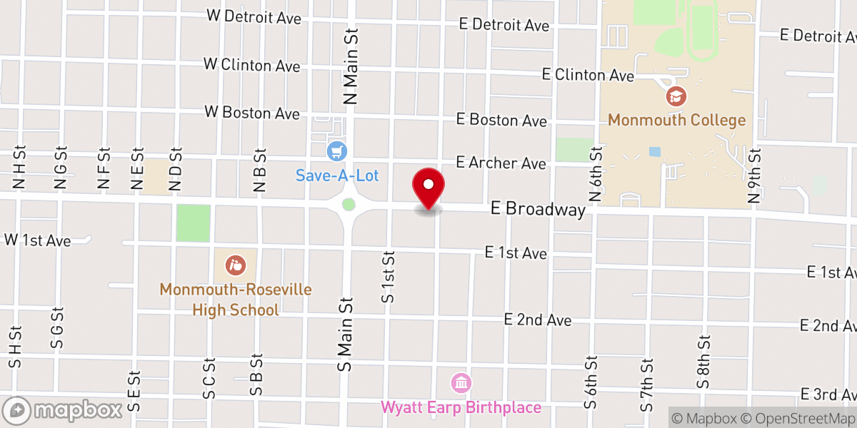 Map showing location of First United Methodist Church