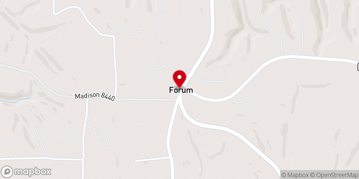 Map showing location of Forum Church of Christ