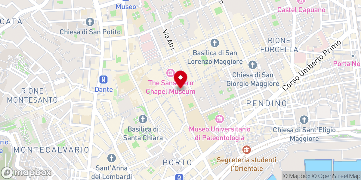 Map showing location of Chiesa di Sant'Angelo a Nilo
