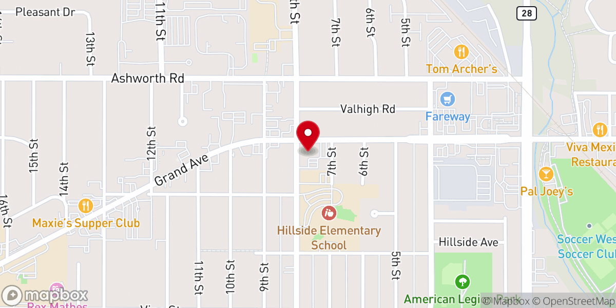 Map showing location of West Des Moines United Methodist Church