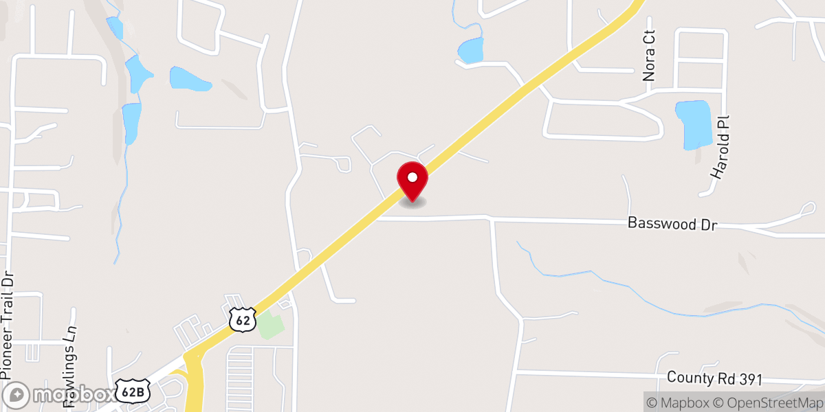 Map showing location of River Bible Church