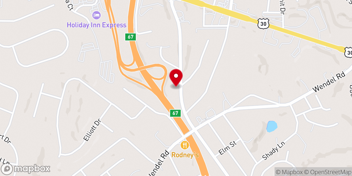 Map showing location of Suburban Community Church