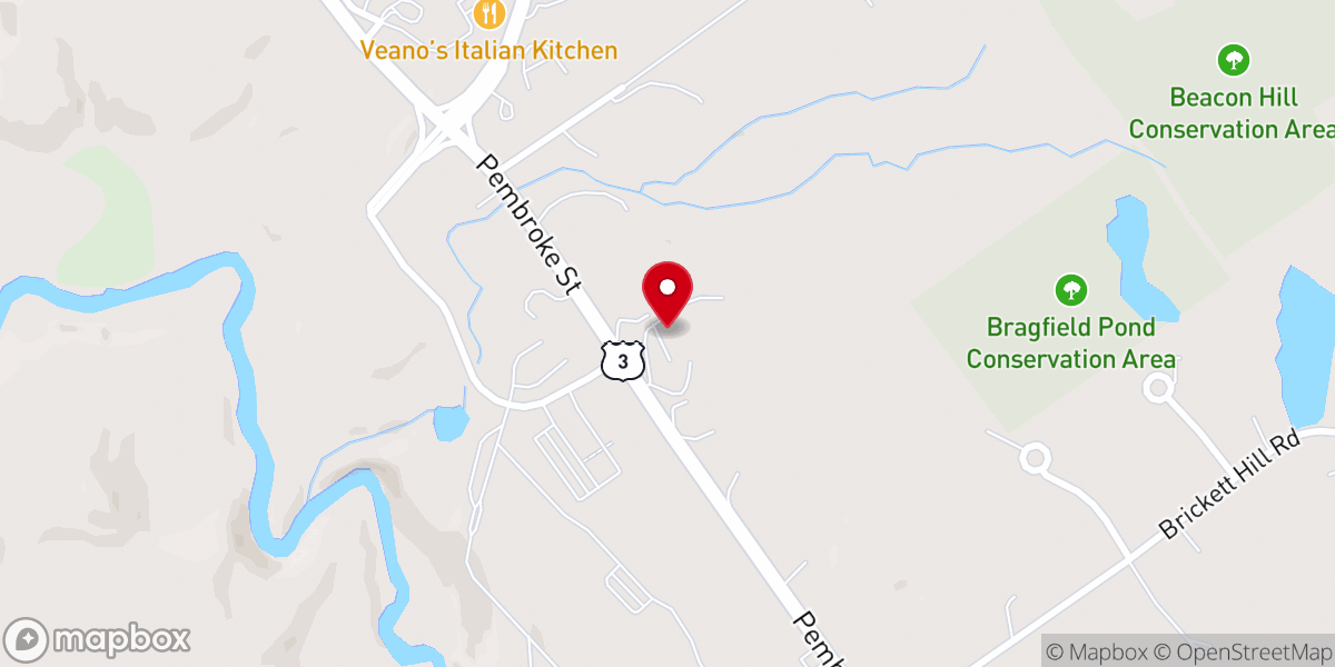Map showing location of Hillside Baptist Church