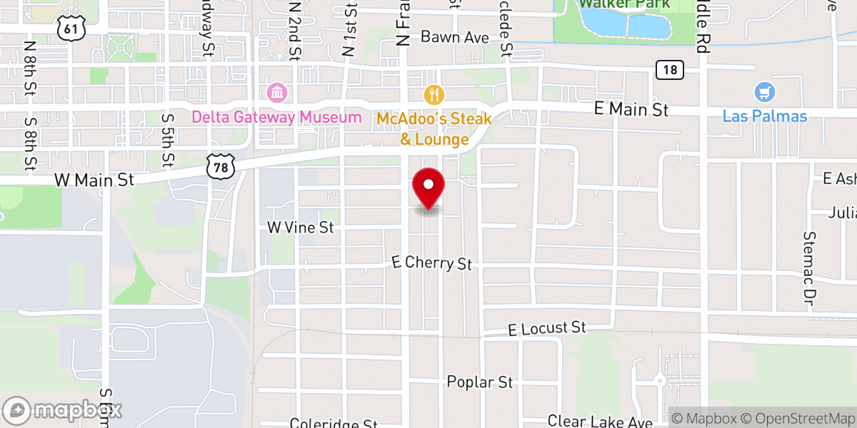 Map showing location of Loving Jesus Ministries