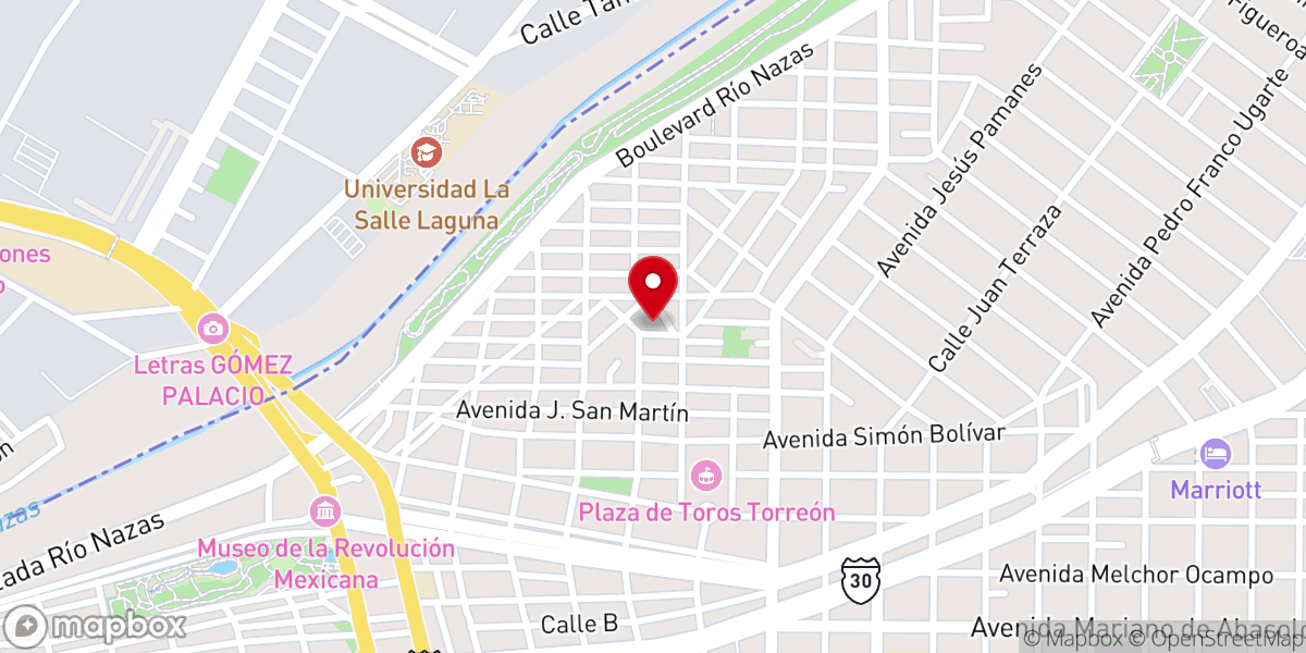 Map showing location of Iglesia Bautista Asombrosa Gracia
