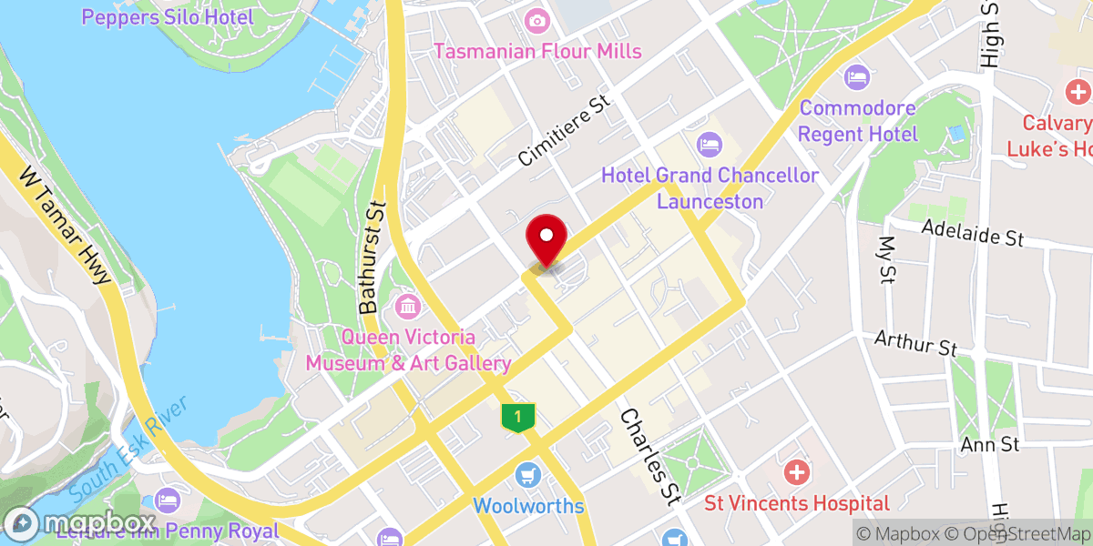 Map showing location of The Sanctuary Church
