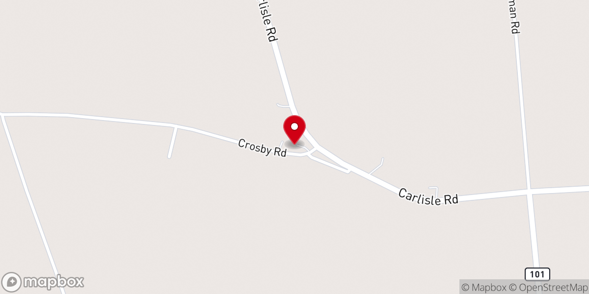 Map showing location of Faith Bible Church