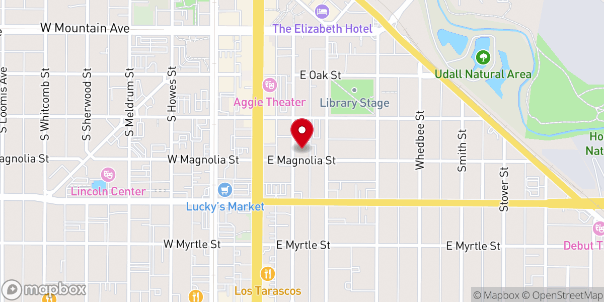 Map showing location of New Hope Ministries of Fort Collins