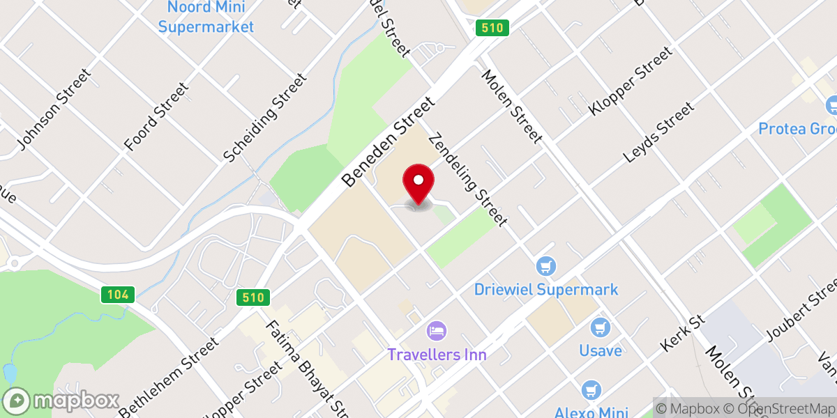 Map showing location of Maranatha Jesus International Gospel Ministries