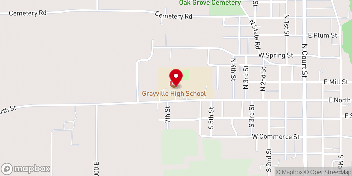 Map showing location of Grayville Community District No 1