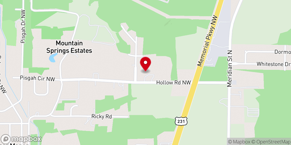 Map showing location of Eagles Nest Ministries Inc