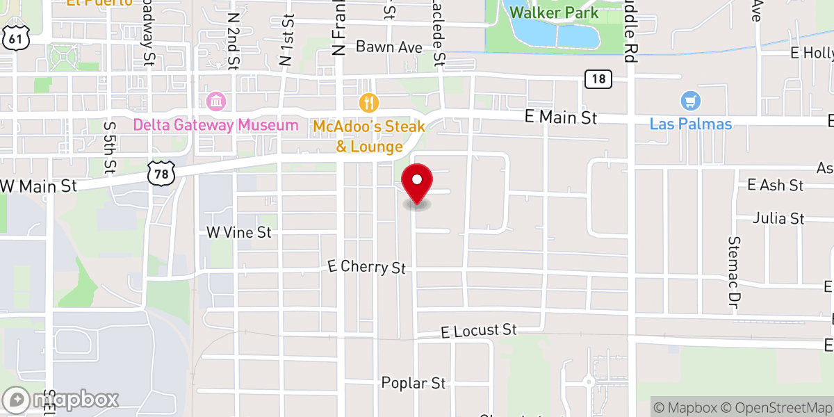 Map showing location of Light House Church