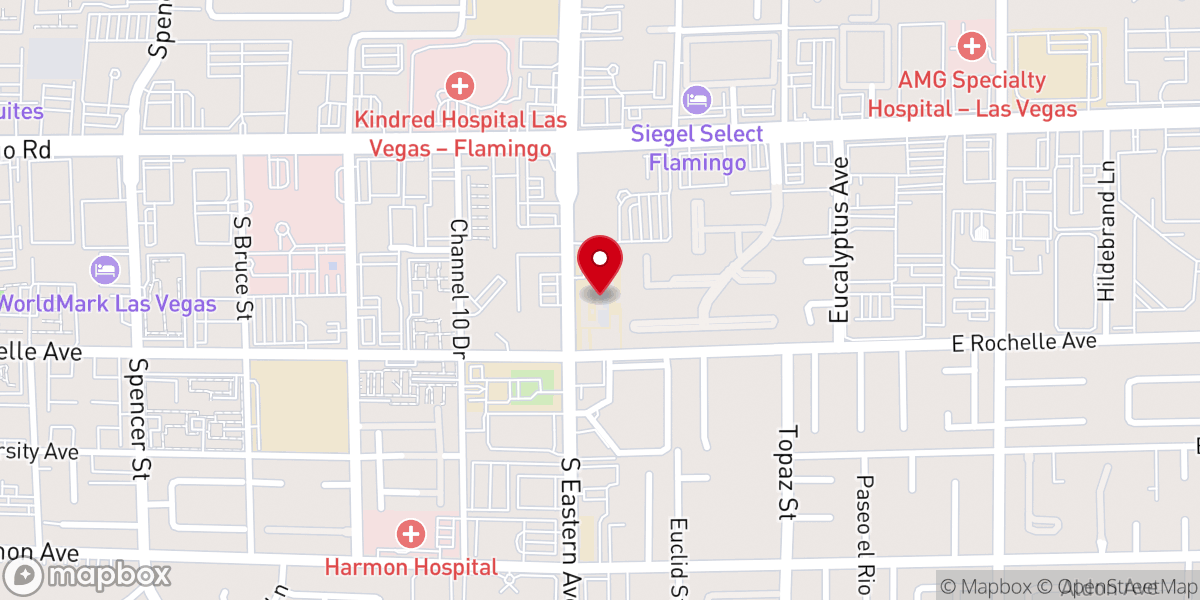 Map showing location of St. Viator Parish School